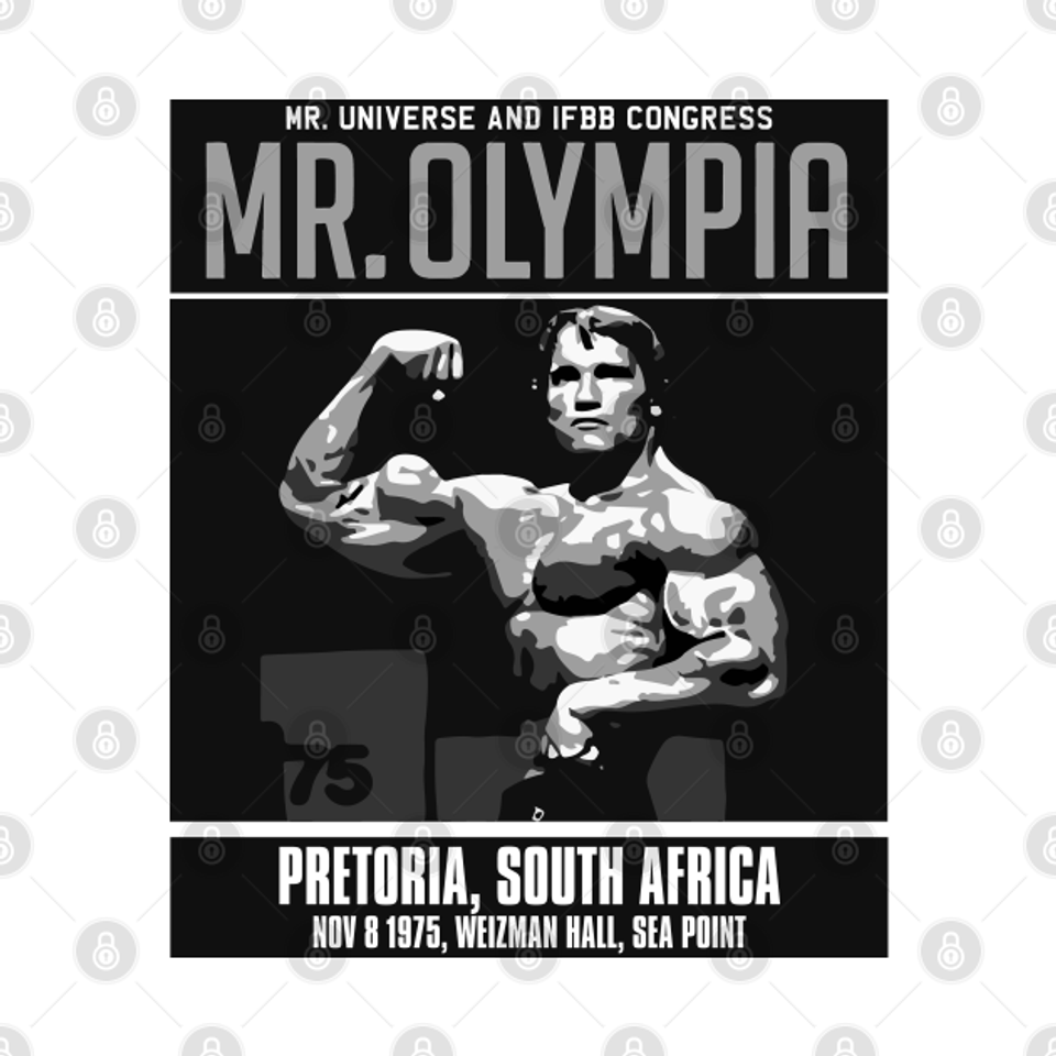 Mr Olympia 1975 - Arnold Schwarzenegger - T-Shirt