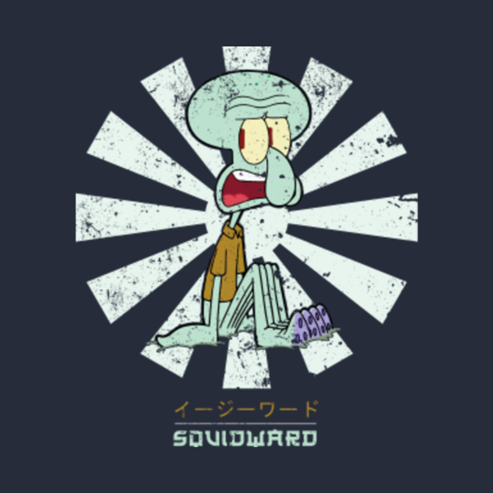 Squidward Retro Japanese - Squidward - T-Shirt