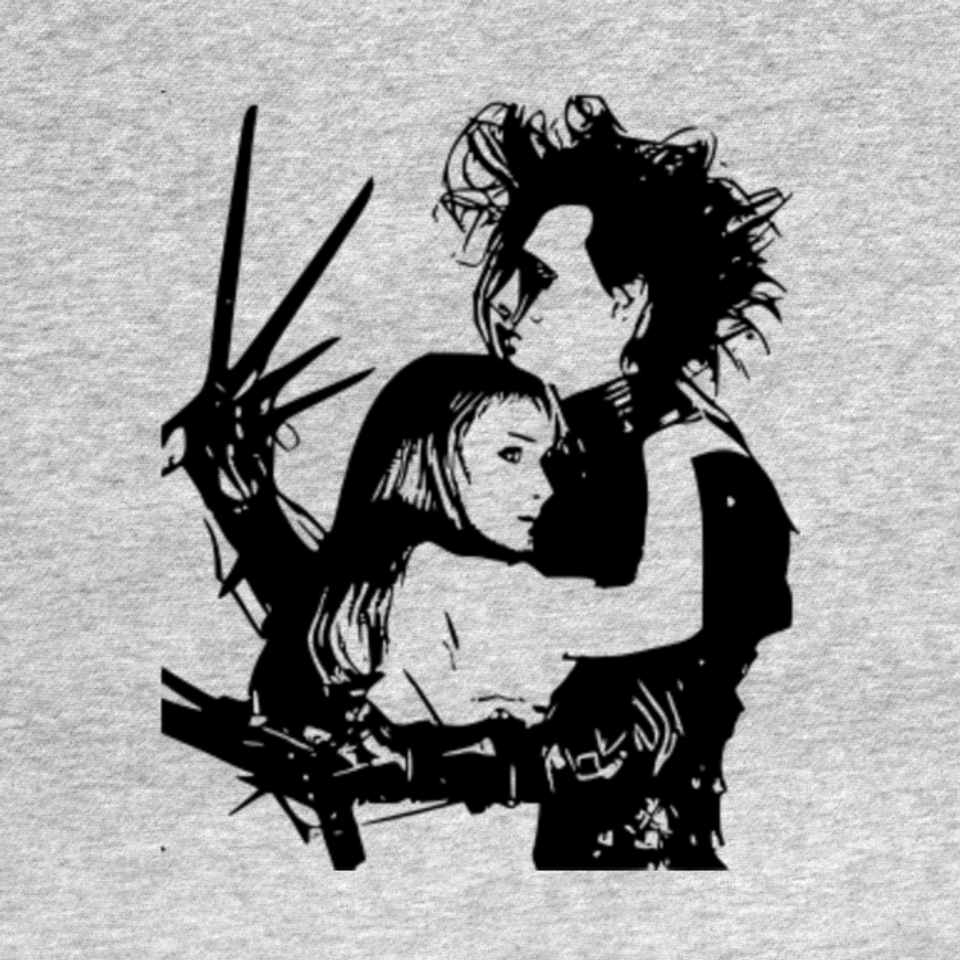 Edward and Kim - Edward Scissorhands - T-Shirt