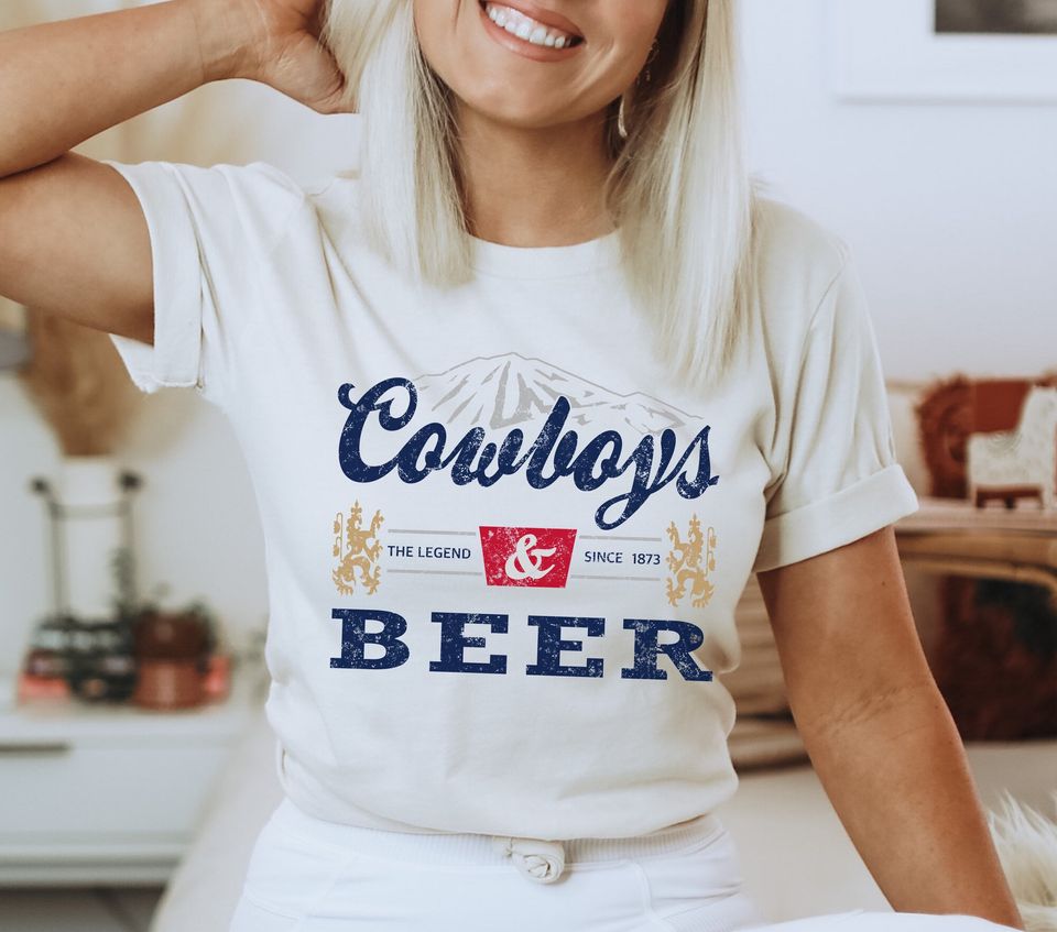 Cowboys and Beer graphic tee