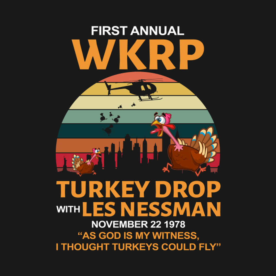 wkrp turkey drop vintage - Wkrp Turkey Drop - T-Shirt