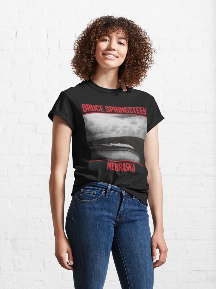 Brúcé Spríngstéén Nebraska Album Cover T-Shirt
