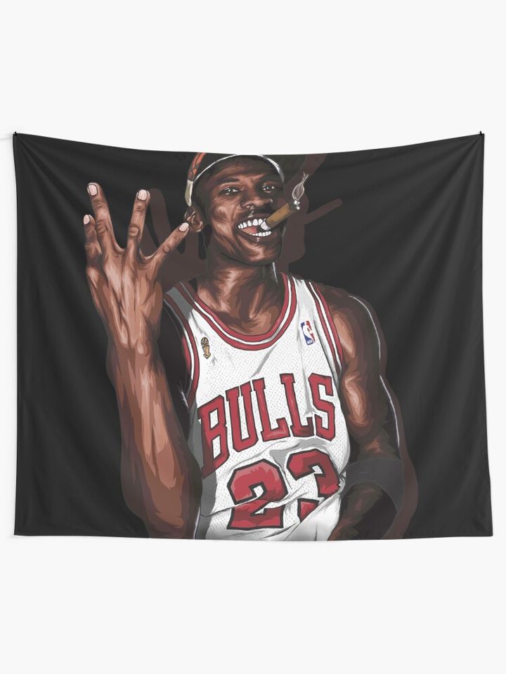 Vintage Michael Jordan Three Peat Tapestry