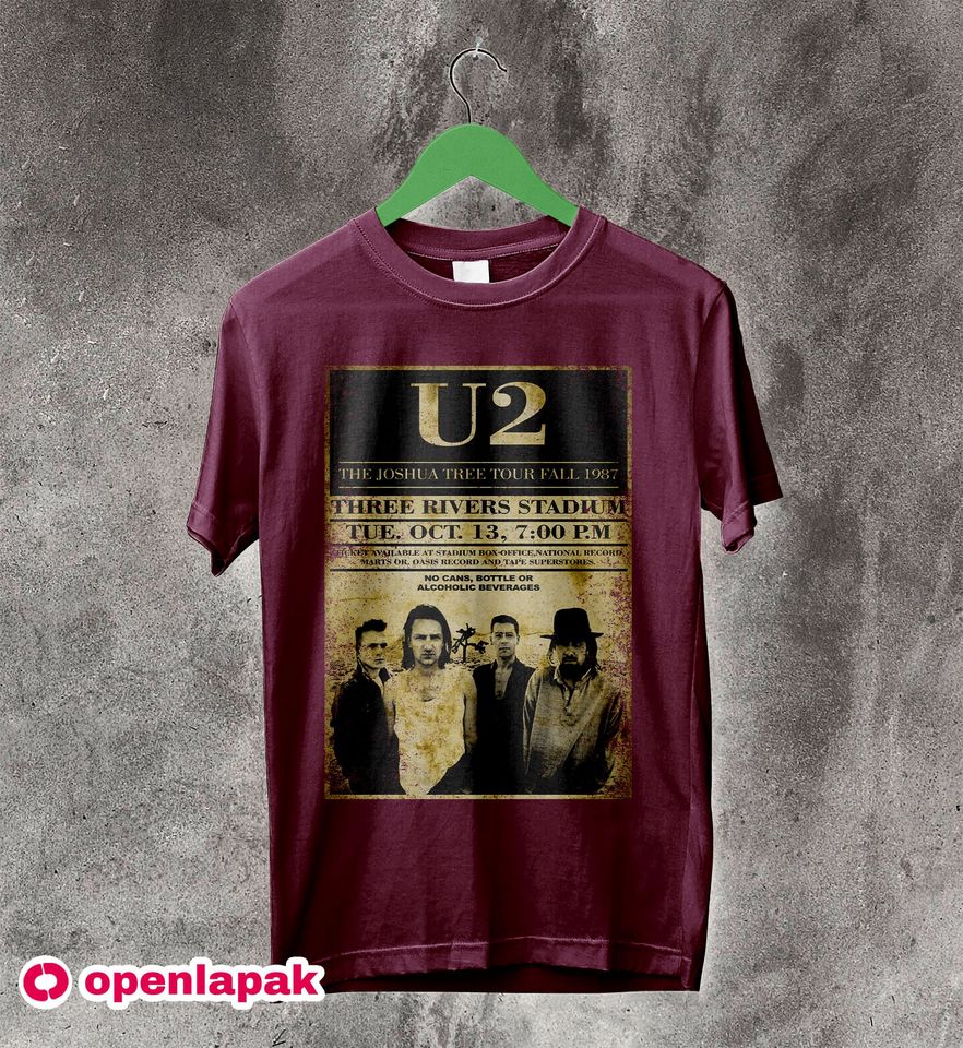 U2 Joshua Tree Poster 80s T-Shirt