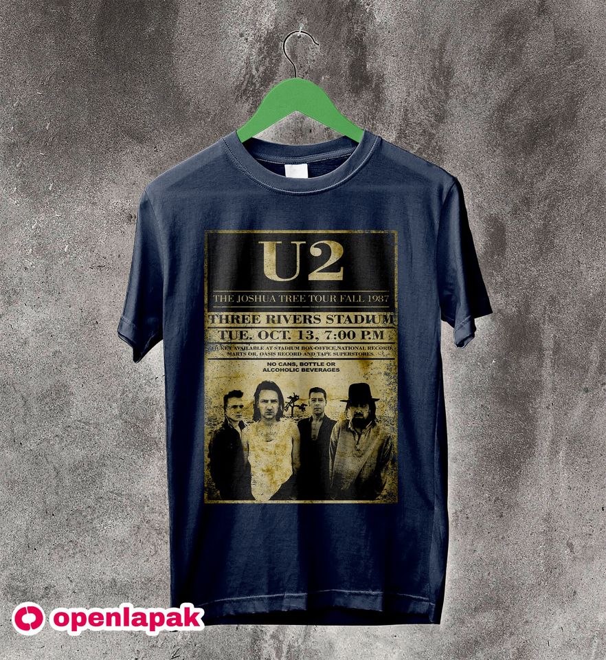 U2 Joshua Tree Poster 80s T-Shirt