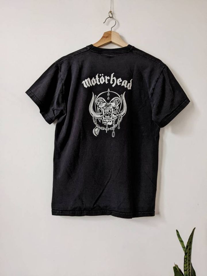 Vintage Motorhead England Merch T-Shirt Double Side
