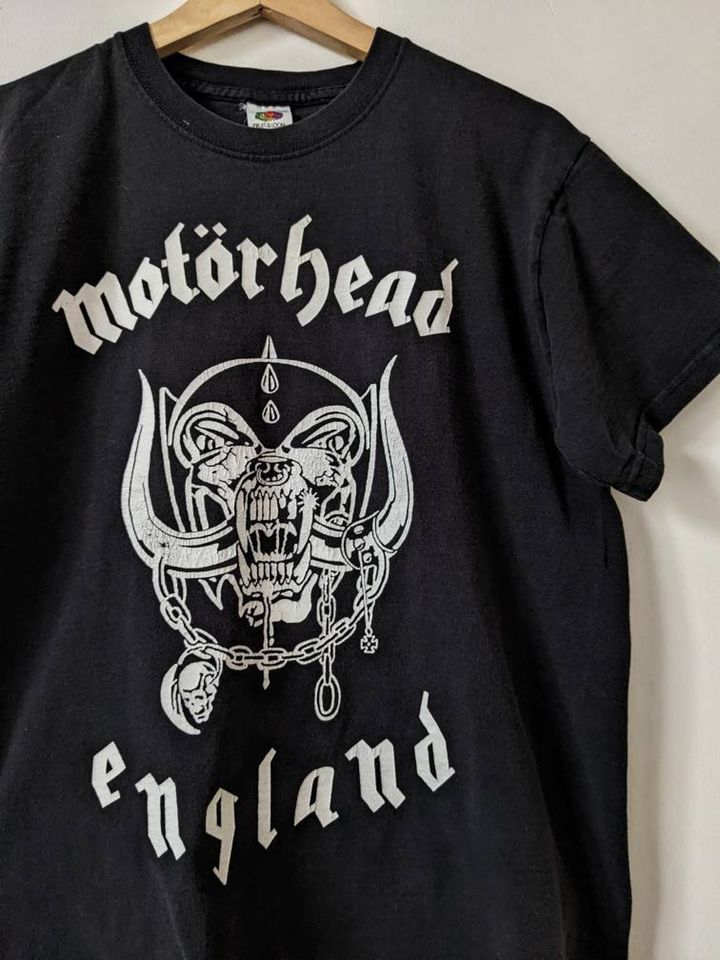 Vintage Motorhead England Merch T-Shirt Double Side