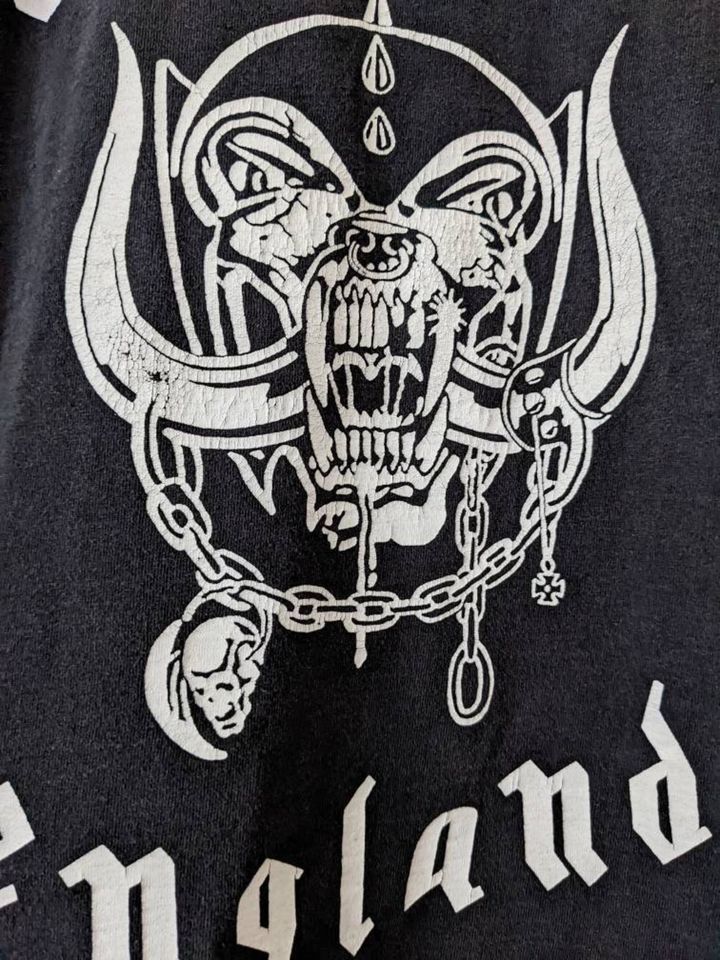 Vintage Motorhead England Merch T-Shirt Double Side
