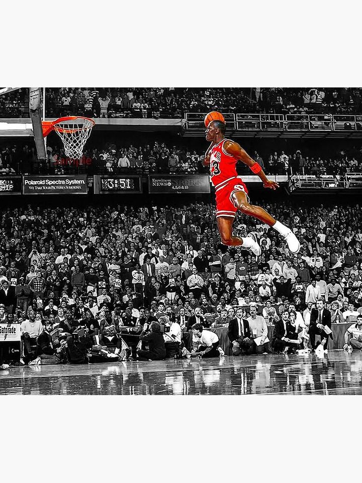 Infamous Jumpman Free Throw Line Dunk Michael Jordan Tapestry