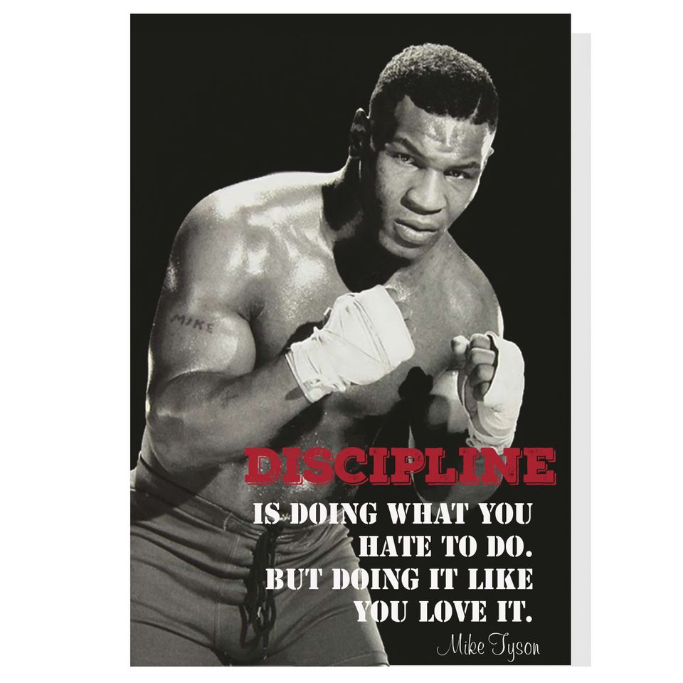 Mike Tyson Quote Decor Poster