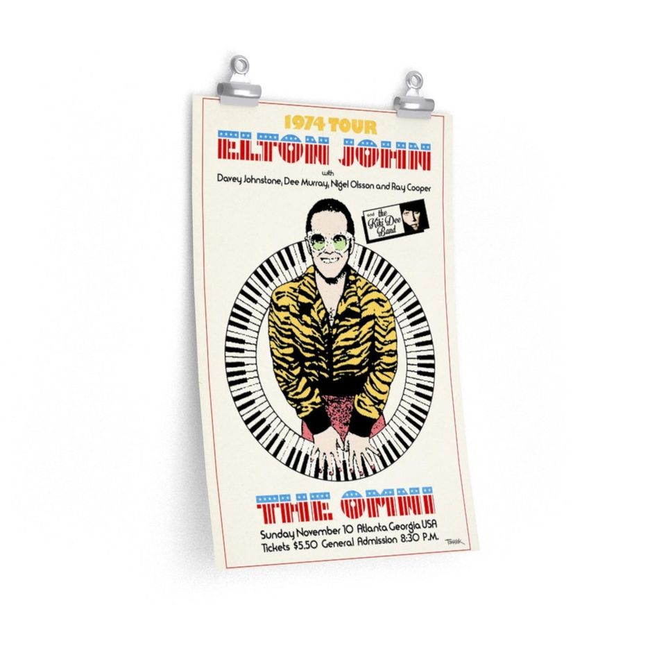 Elton John Concert Poster