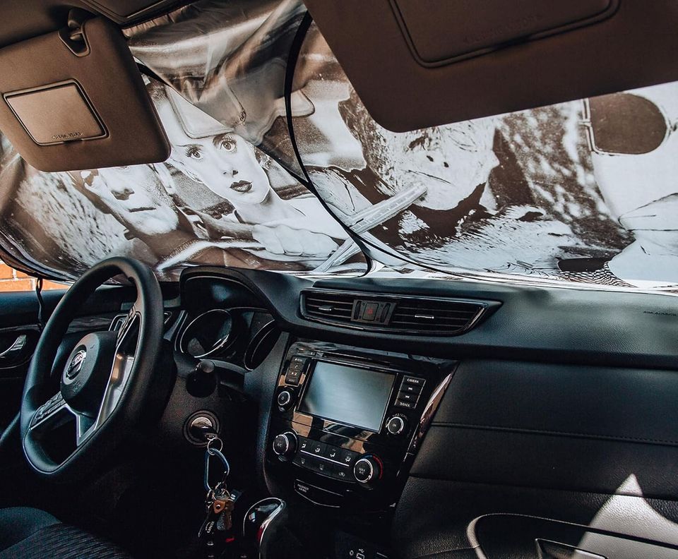 Surreal Entertainment Universal Monsters Classic Horror Movie Sunshade for Windshield