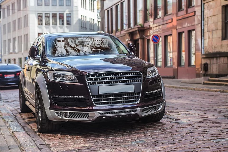 Surreal Entertainment Universal Monsters Classic Horror Movie Sunshade for Windshield