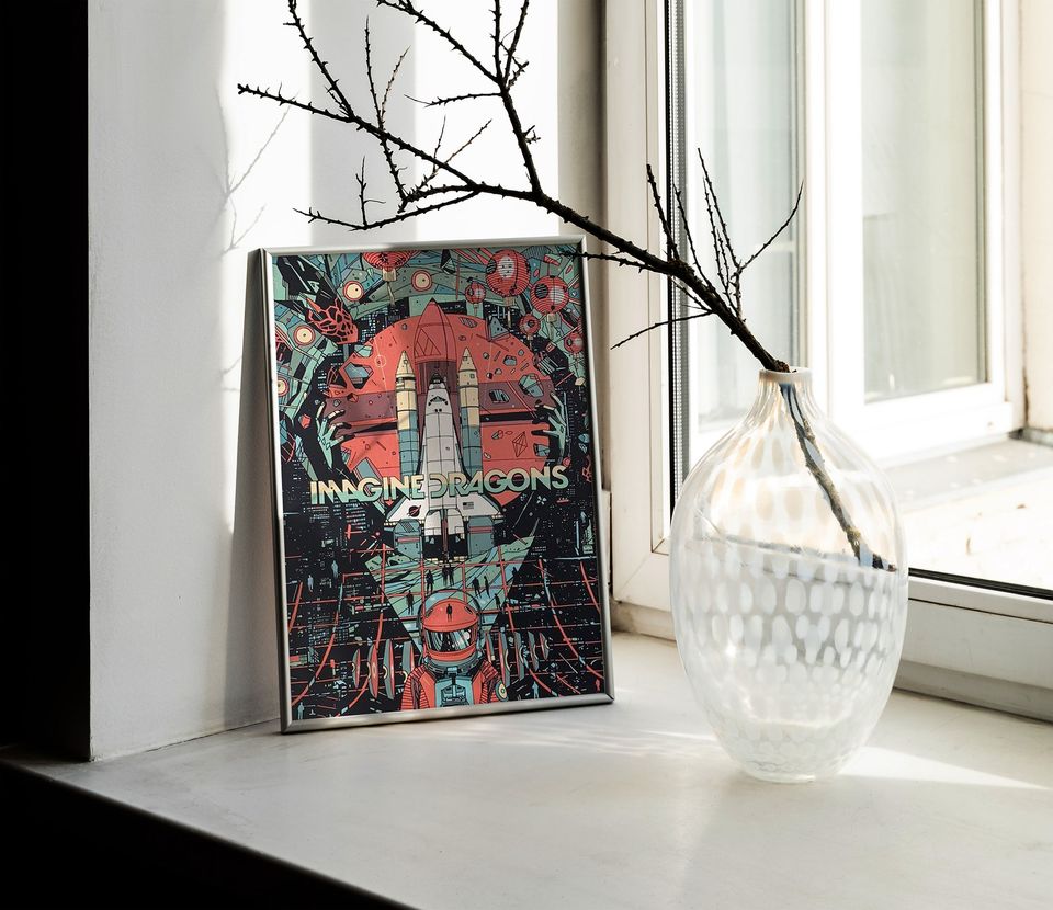 Imagine Dragons Poster | Music Poster | Rock'n Roll Poster | Music Lovers | Home Decor