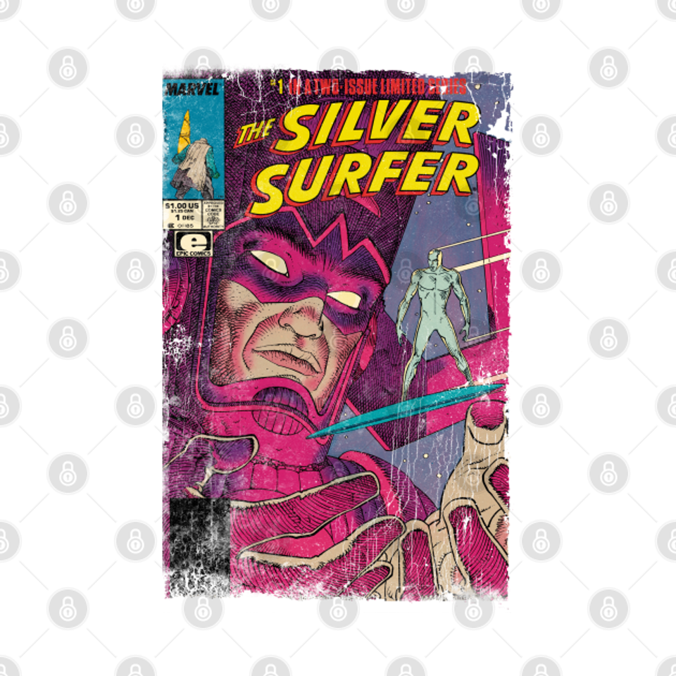 Vintage Silver Surfer - Silver Surfer - T-Shirt