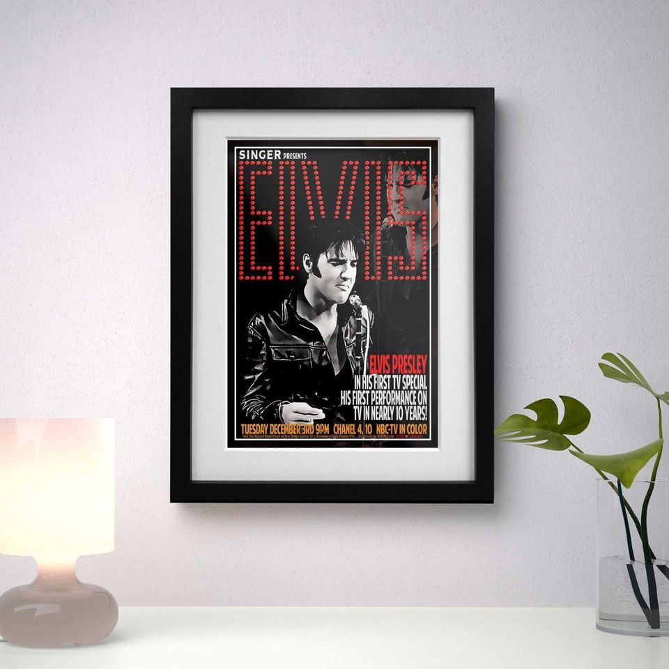 Elvis Presley 1968 TV Concert poster