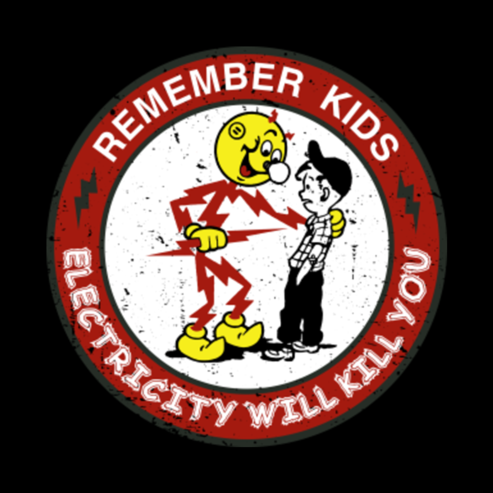 Warning Reddy's Kilowatt, Electricity Will Kill You  - Mug