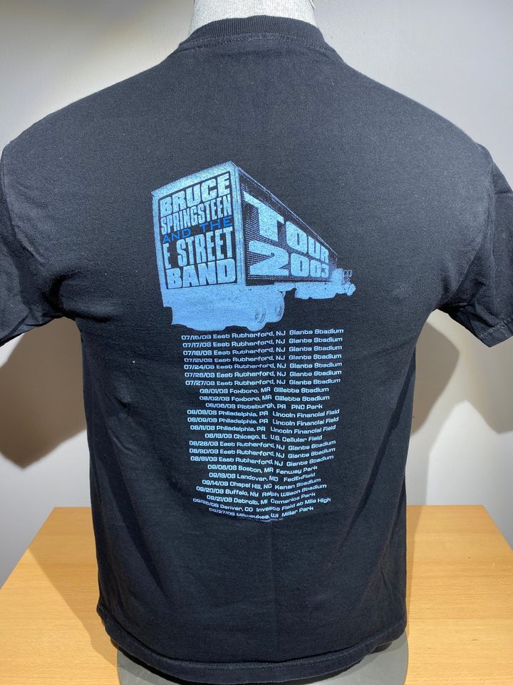 Vintage Bruce Springsteen and the E Street Band 2003 Tour Rock Music Medium Black Band Tshirt
