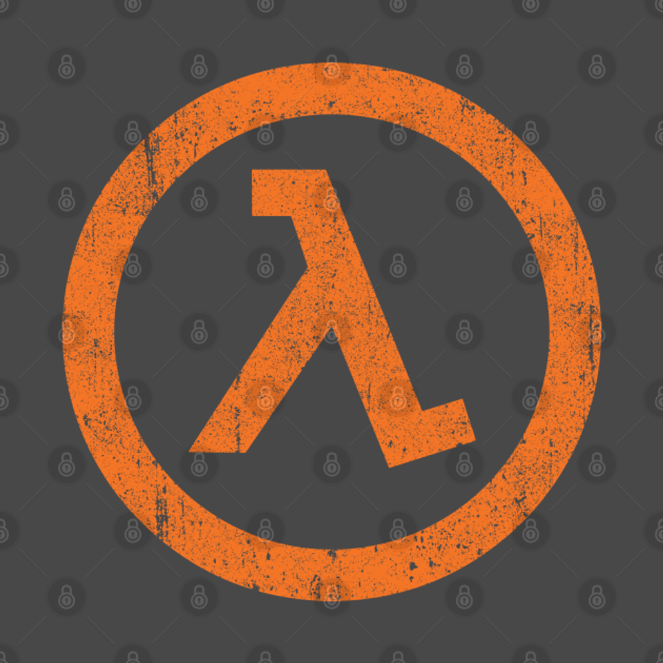 Half Life Lamba Symbol - Half Life - T-Shirt
