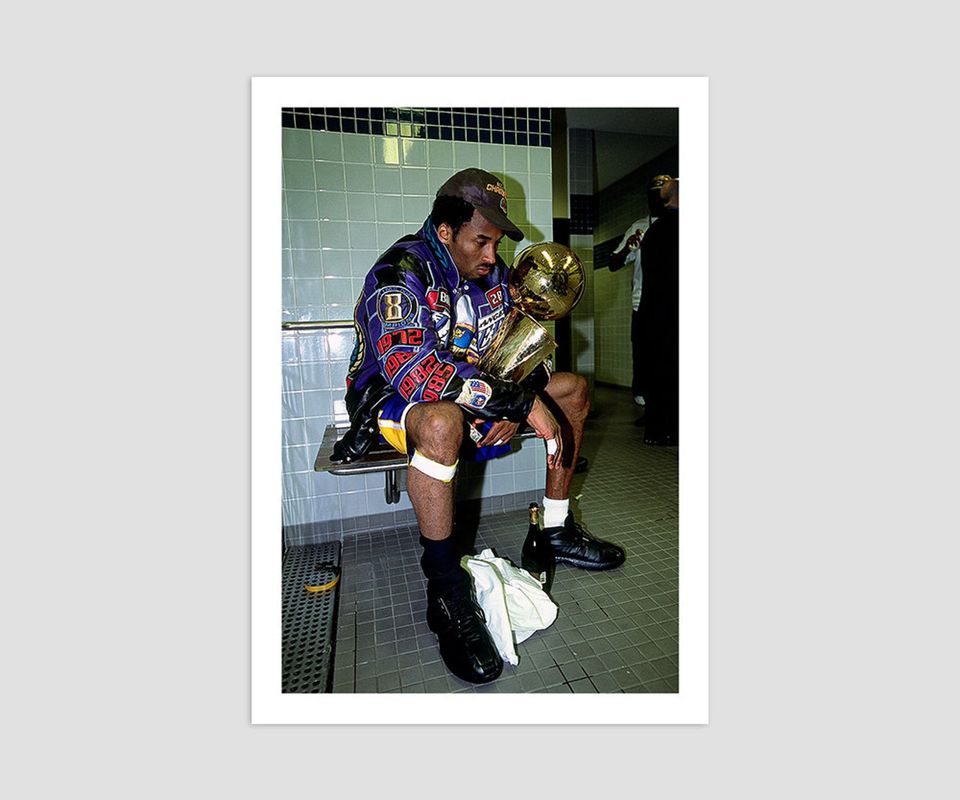 Kobe Bryant 2001 Championship Celebration Photo Poster