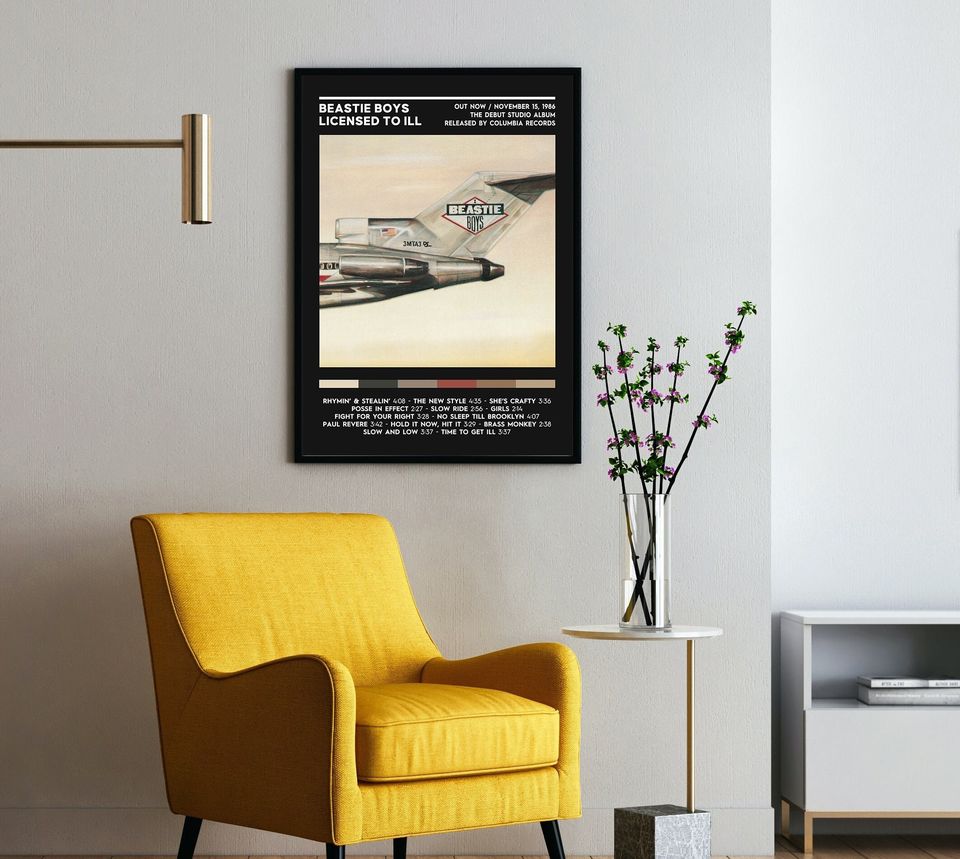 Beastie Boys - Licensed to Ill Album Premium Matte Vertical Posters