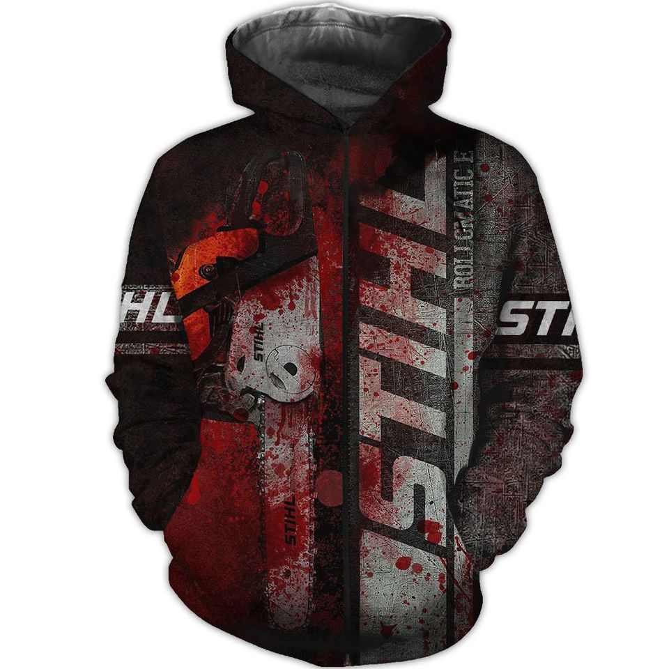 Chainsaw STIHL Brand Halloween 3D Hoodie