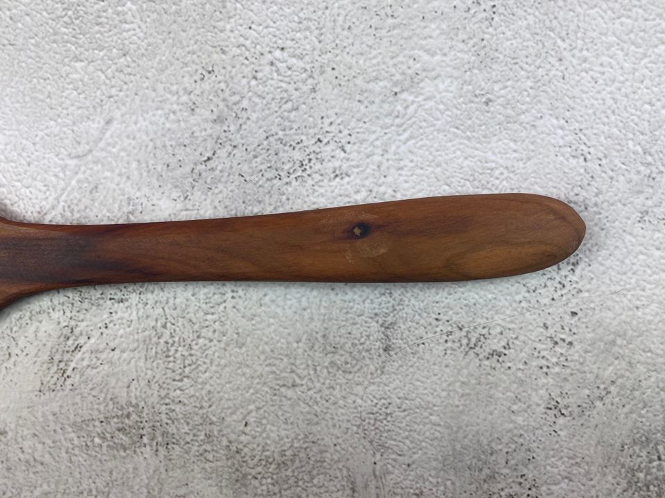Wooden handmade spatula turner with holes