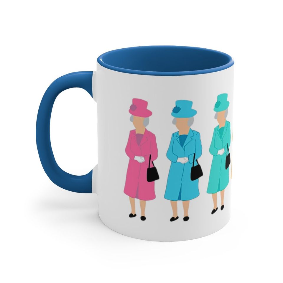 god save the queen christmas holiday coffee mugs