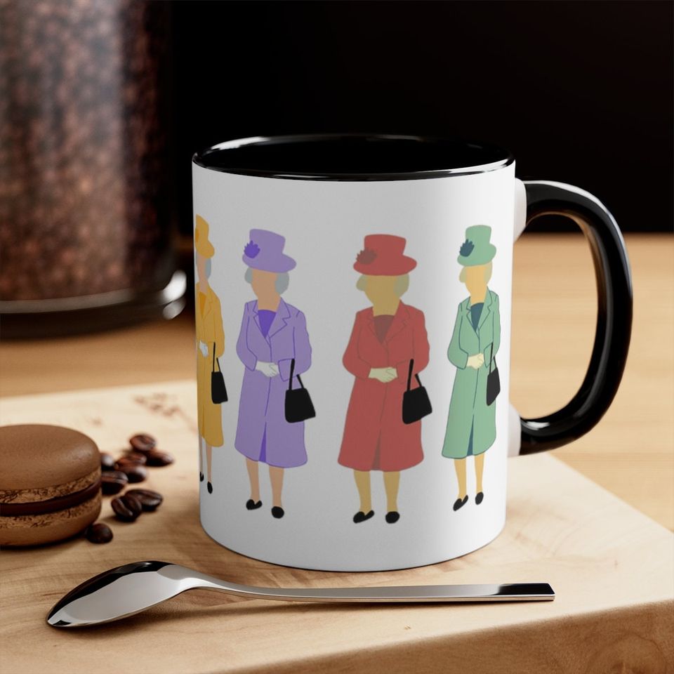 god save the queen christmas holiday coffee mugs