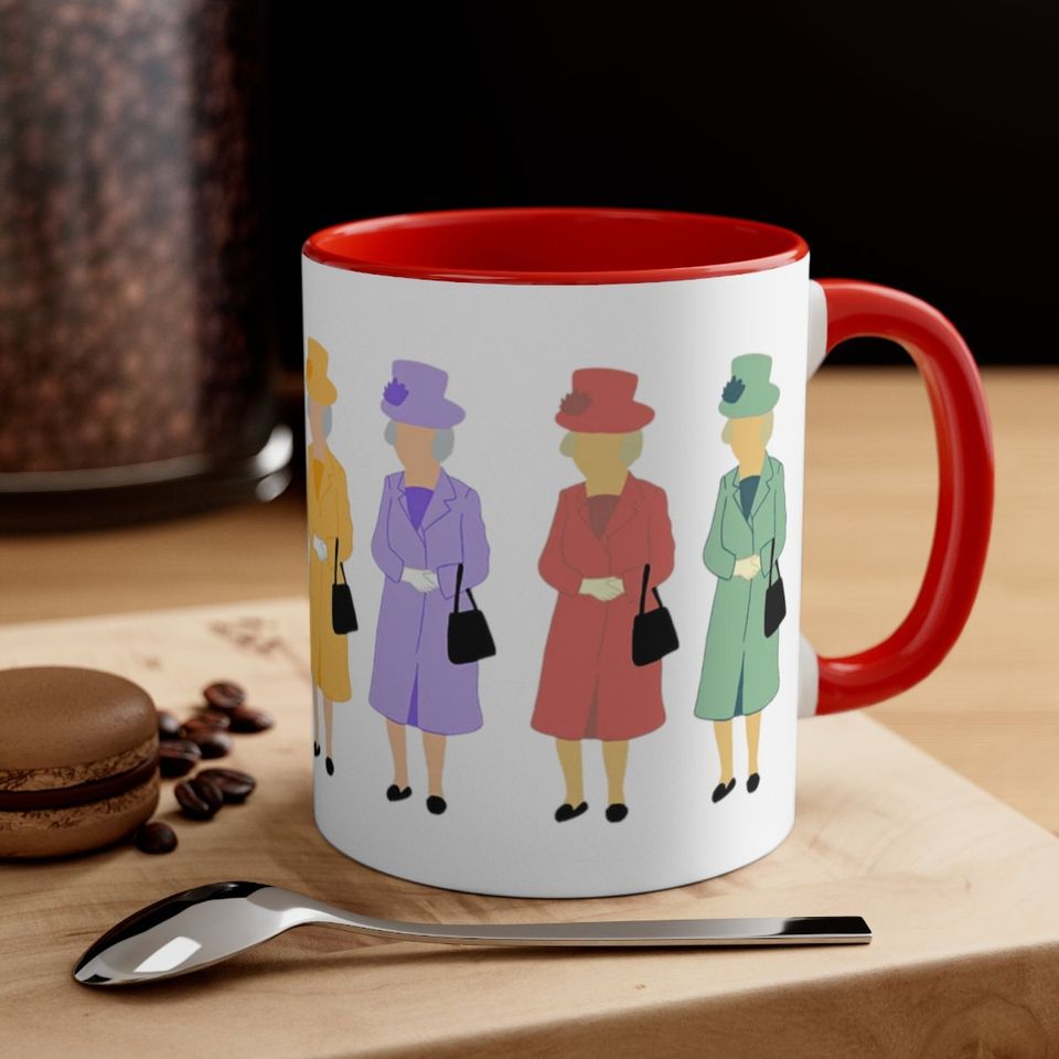 god save the queen christmas holiday coffee mugs
