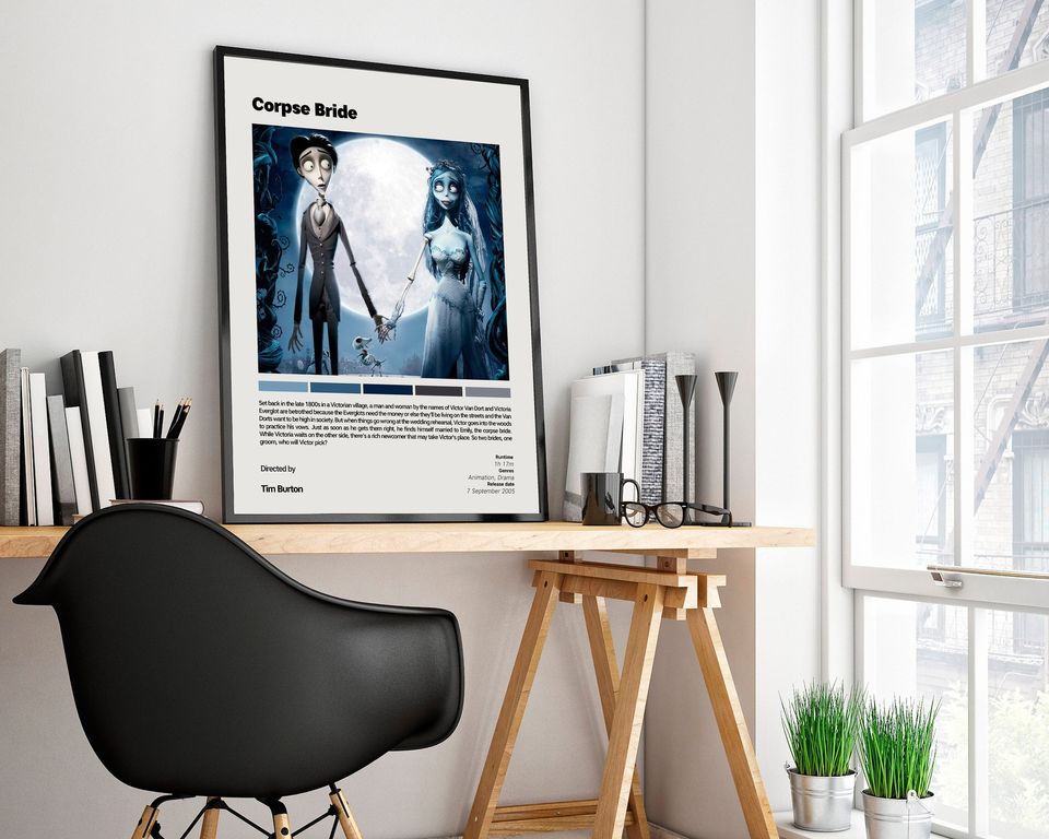 Corpse Bride | Tim Burton | Minimalist Vintage Movie Poster