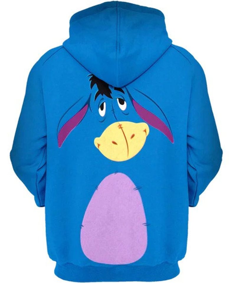 Eeyore Donkey 3D Hoodie