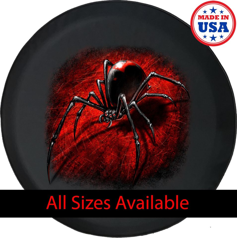 Black Widow Spider Spare Tire Cover