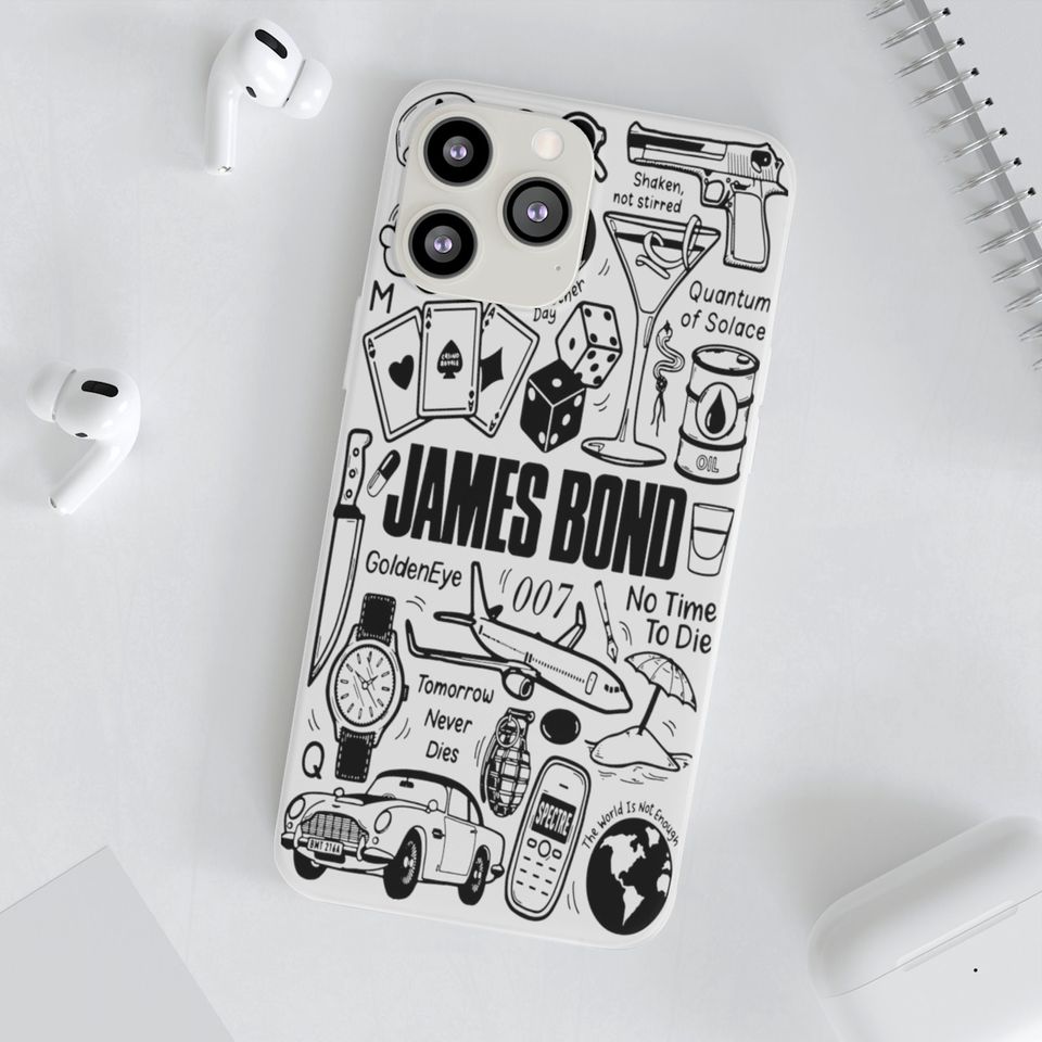 James Bond, James Bond Phone Case, James Bond Film.