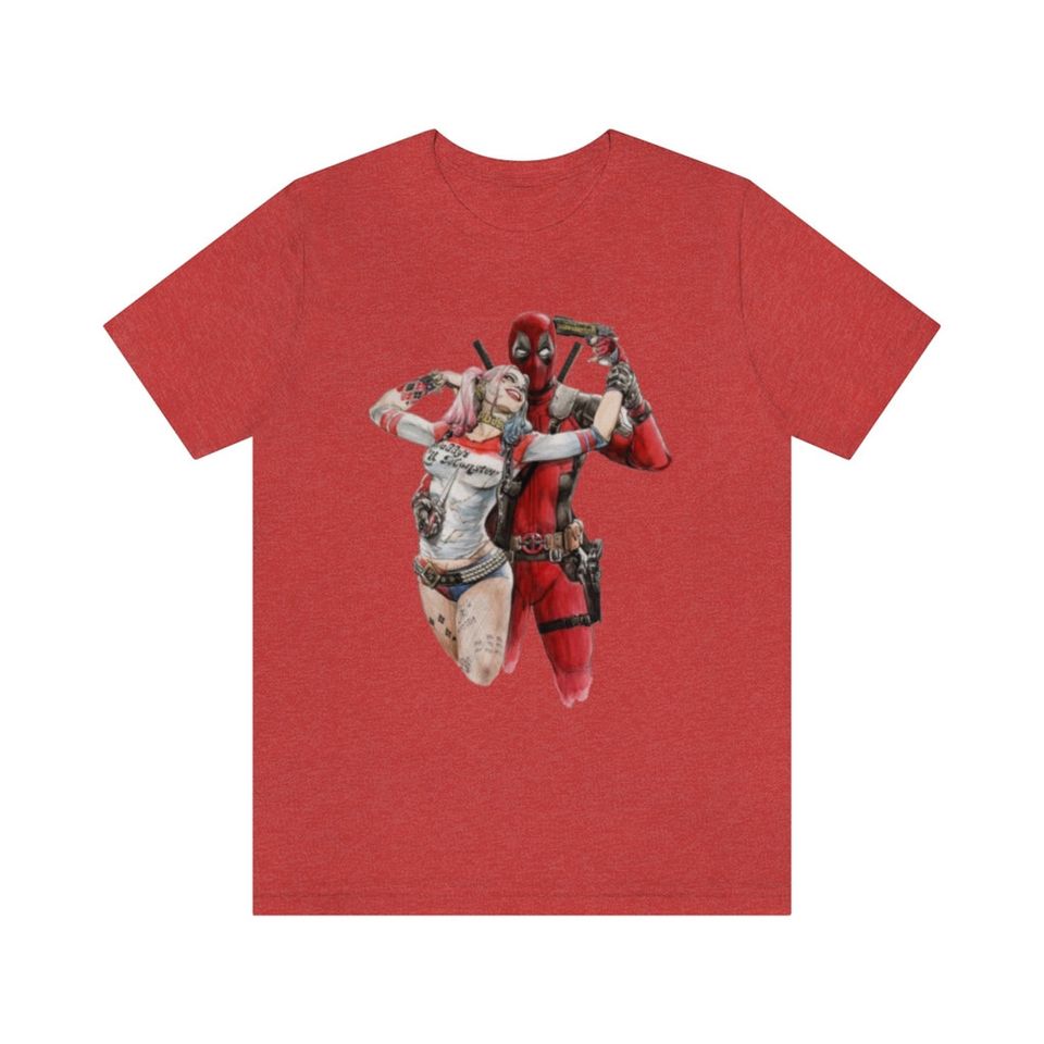 Adult Harley Quinn and Deadpool Tee