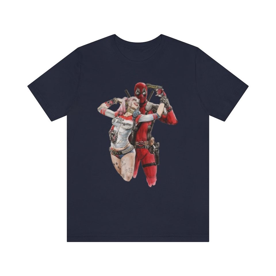 Adult Harley Quinn and Deadpool Tee