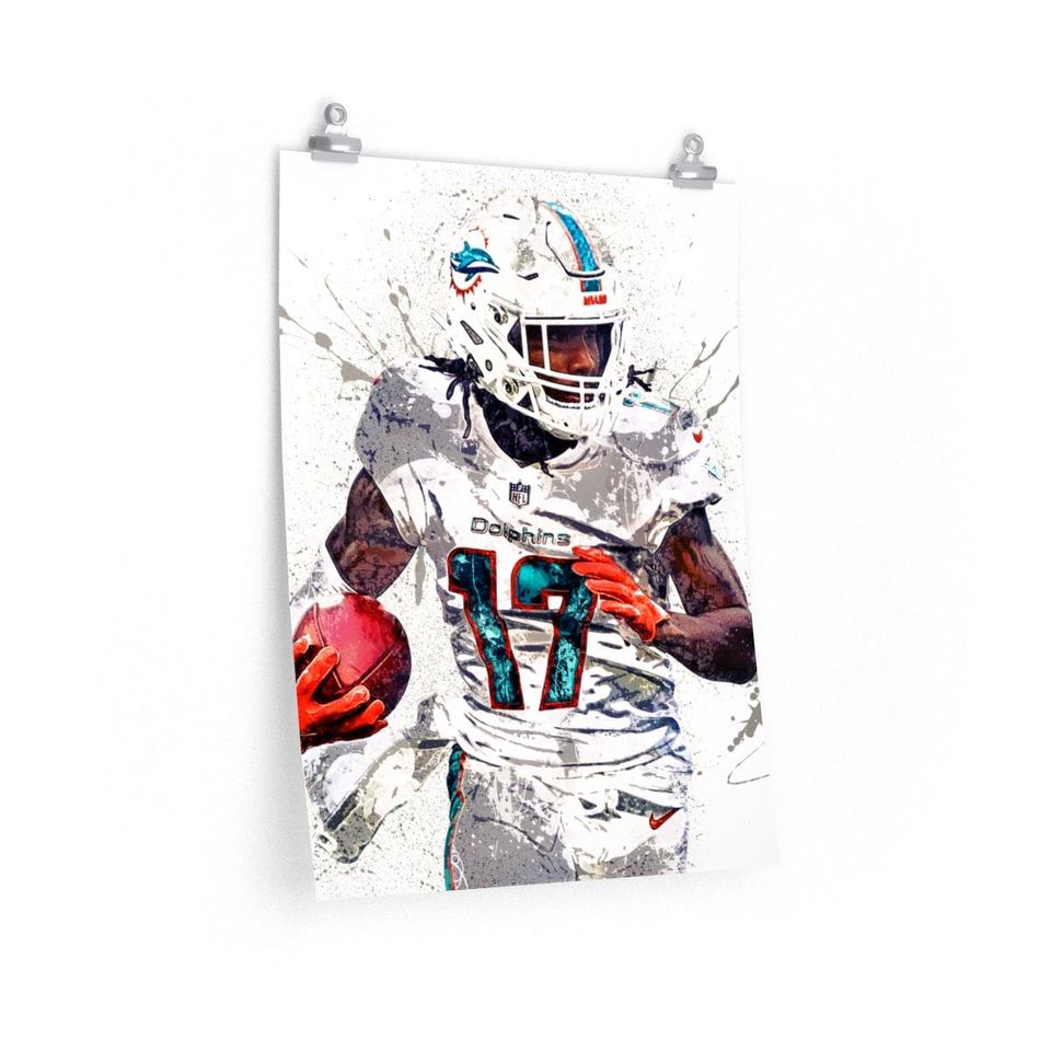 Jaylen Waddle Poster, Miami Dolphins