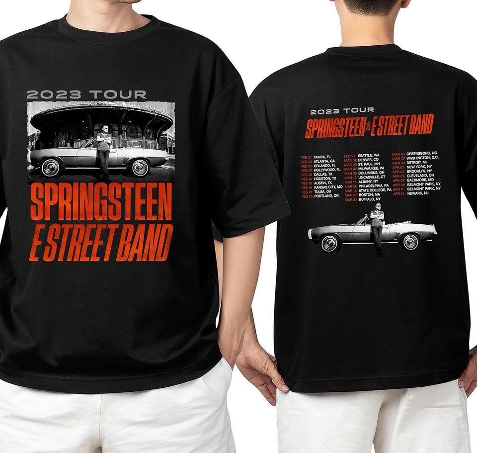Bruce Springsteen Tour 2023 Unisex Hoodie, Vintage Bruce Springsteen Hoodie
