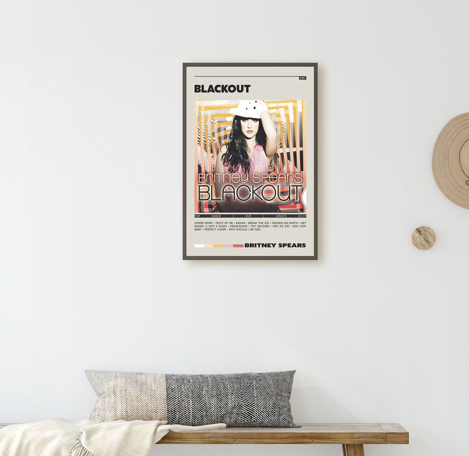 Britney Spears Blackout Album Poster Print