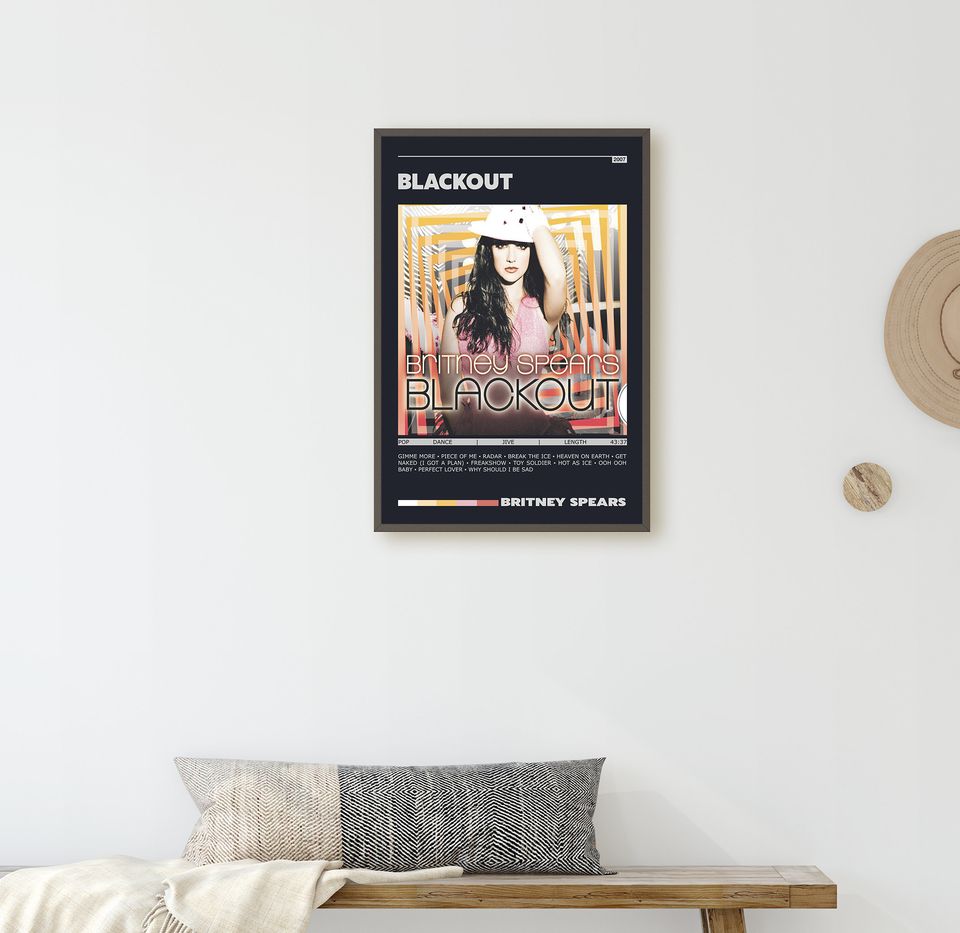 Britney Spears Blackout Album Poster Print