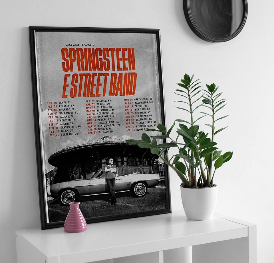2023 Bruce Springsteen and The E Street Band Tour Dates Poster