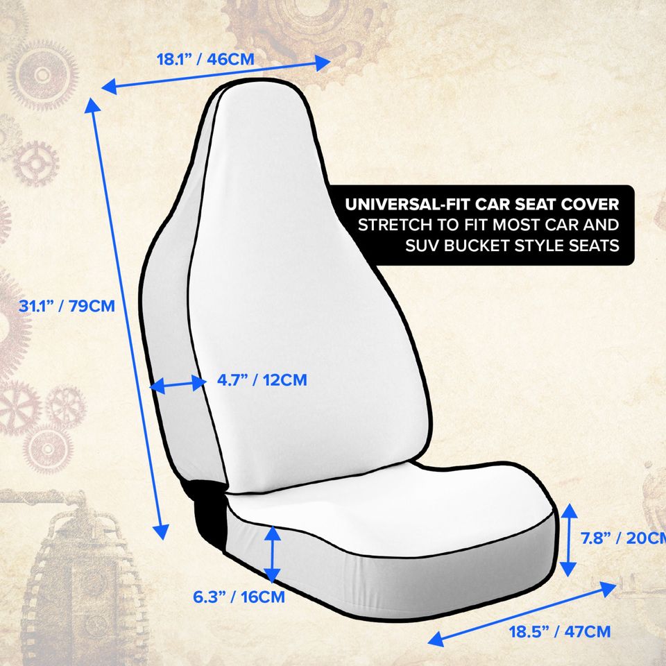 1950s Sci Fi Comic Art - Car Seat Covers