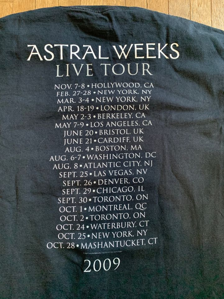 Van Morrison Astral Weeks Tour T-Shirt