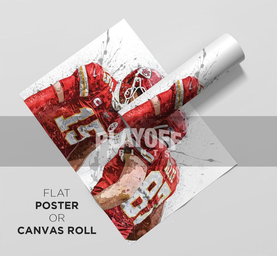 Patrick Mahomes, Travis Kelce Poster, Wall Art