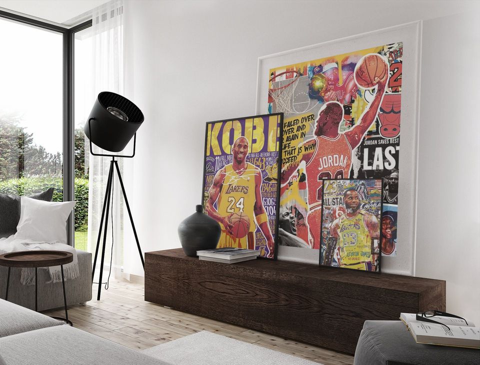 LeBron James Poster, Gift for boyfriend