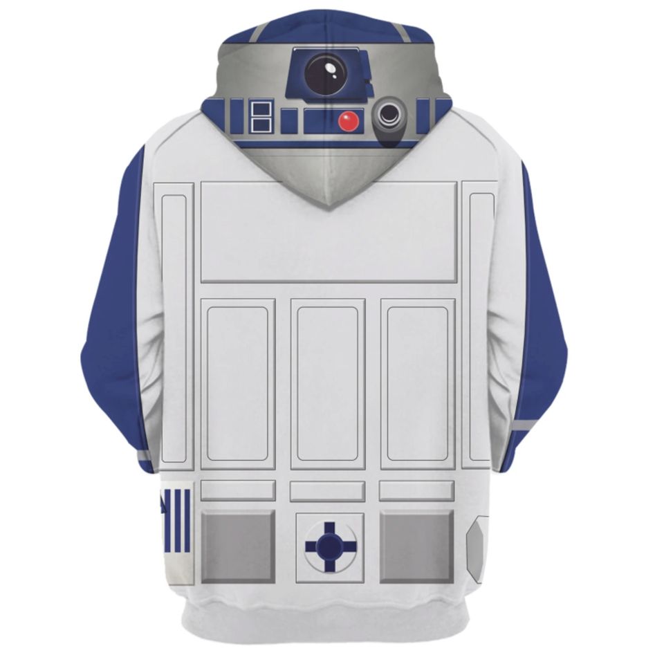R2 D2 Costumes 3D All Over Printed Hoodie