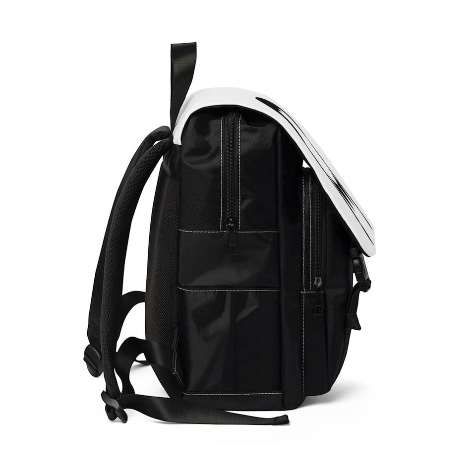 Unisex Casual Shoulder Canvas Backpack | Wednesday Addams