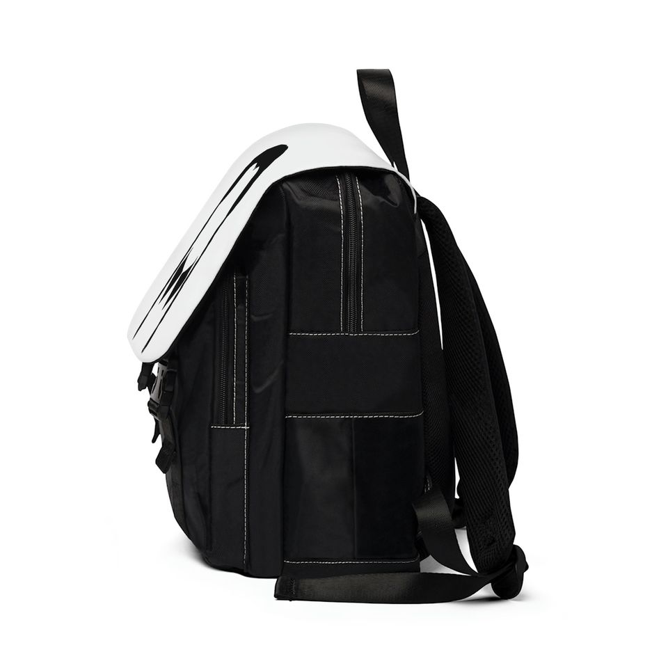 Unisex Casual Shoulder Canvas Backpack | Wednesday Addams