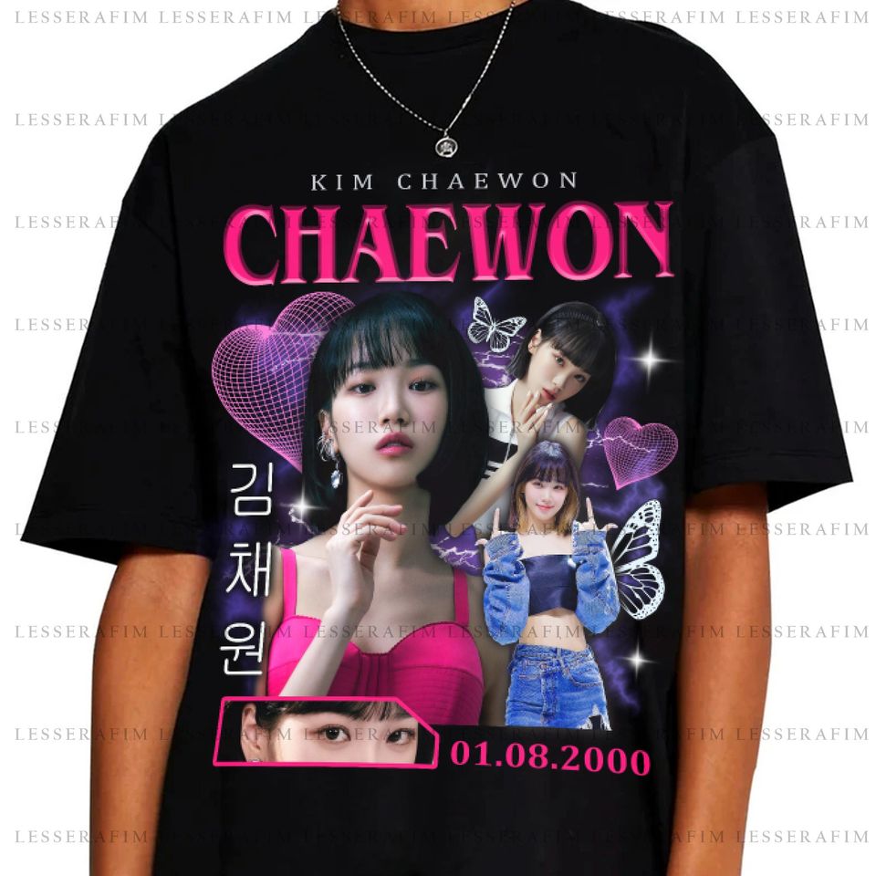 Chaewon Vintage Le Sserafim Merch Tshirt