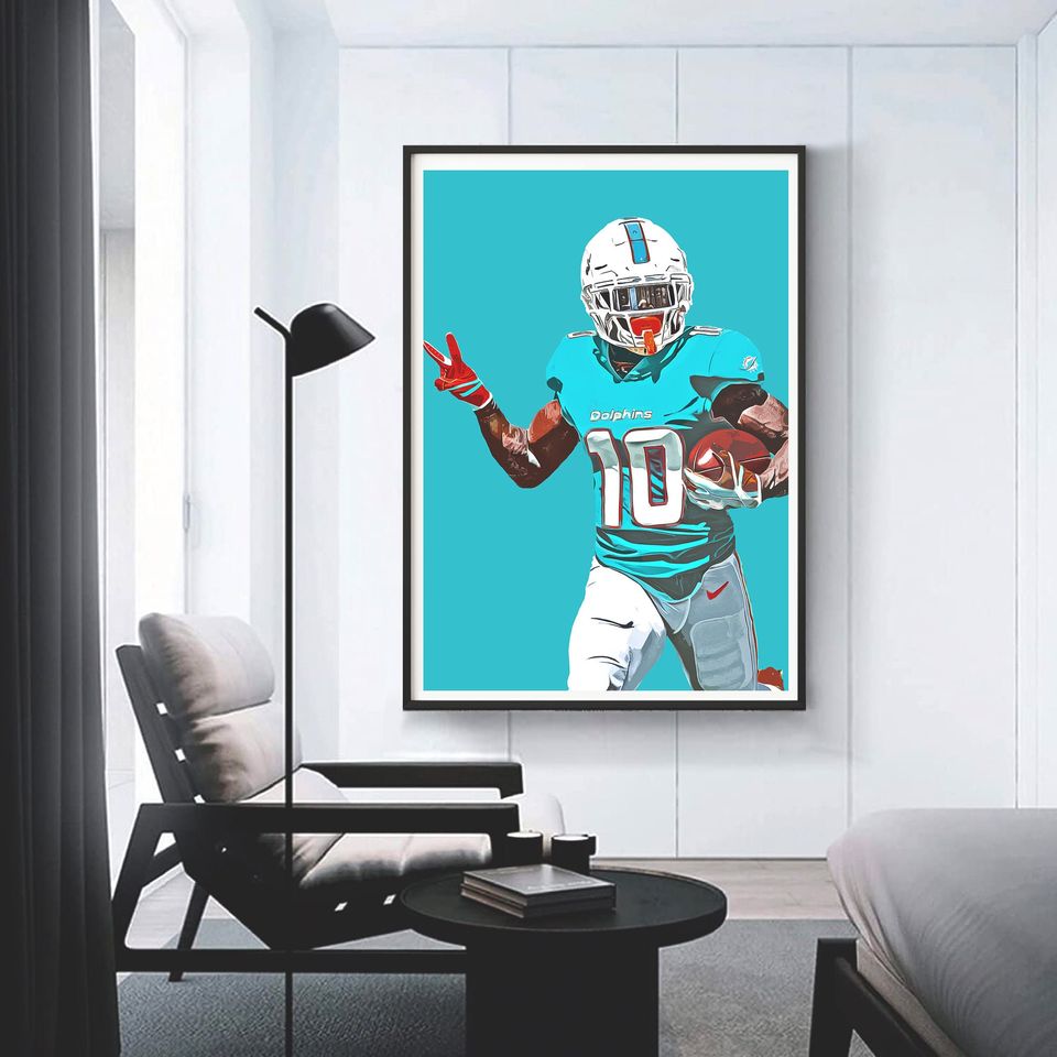 Tyreek Hill Poster - Miami Dolphins Poster